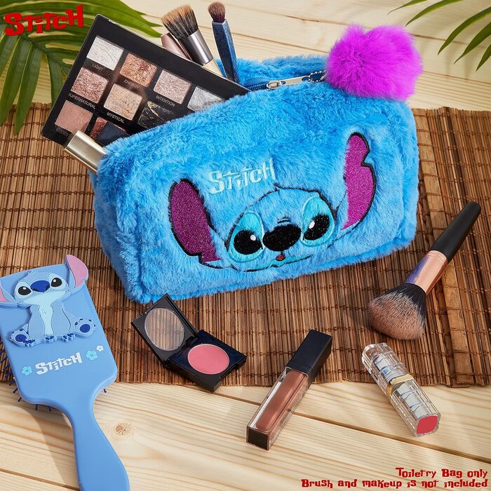 Косметичка Disney Ladies Stitch Cosmetic Bag - зберігання косметики для дівчаток та підлітків. Ідеальна ідея подарунка (Stitch Blue)