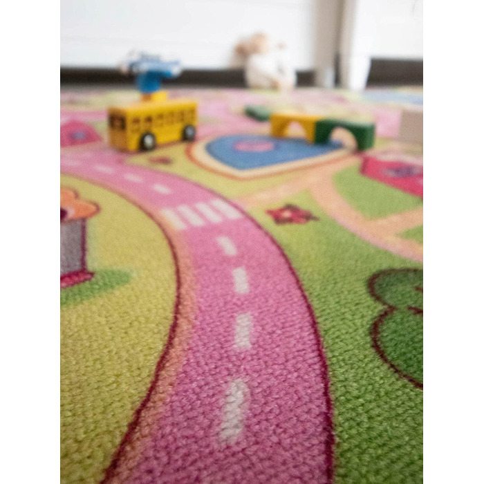 Килимок для ігор Primaflor-міцний дитячий килимок-високоякісний килимок для дитячої кімнати - Килимок для ігор для хлопчиків і дівчаток - SWEET CITY-140x200 см (200 x 300 см)