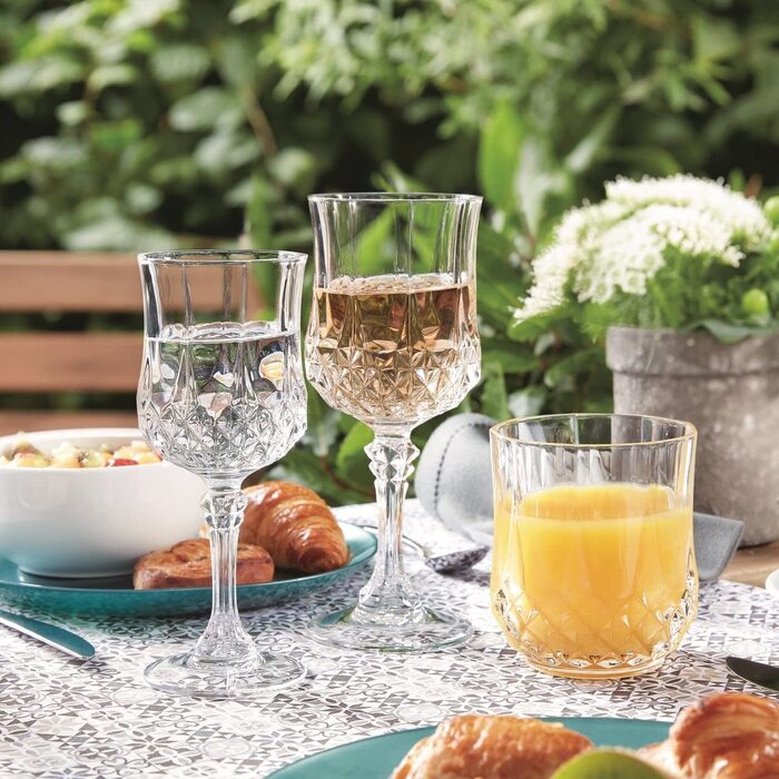 Келихи для коньяку Cristal d'Arques Paris Longchamp, 320 мл, 6 шт., з Kwarx, блискучі, міцні, прозорі