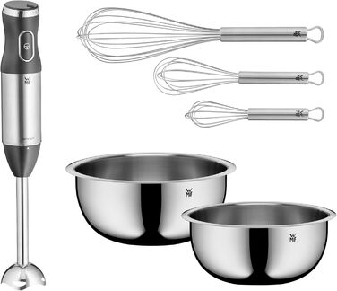 Набір кухонних мисок WMF Function Bowls, 2 шт., діаметр 22 та 24 см, Cromargan нержавіюча сталь, багатофункціональні (для замішування, салатів, подачі), стакові миски