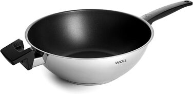 Сковорода для перемішування-індуктивна, діаметром 30 см, висотою 10 см, підходить для всіх типів плит, нержавіюча сталь, придатна для використання в духовці до, 1030nc Concept Wok-