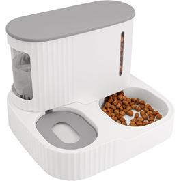 Автоматичний дозатор води та годівниця Belle Vous 2-в-1 Cat & Dog - 850 мл - Диспенсер для корму для котів, собак, кошенят і цуценят - легко миється, для вологого/сухого корму