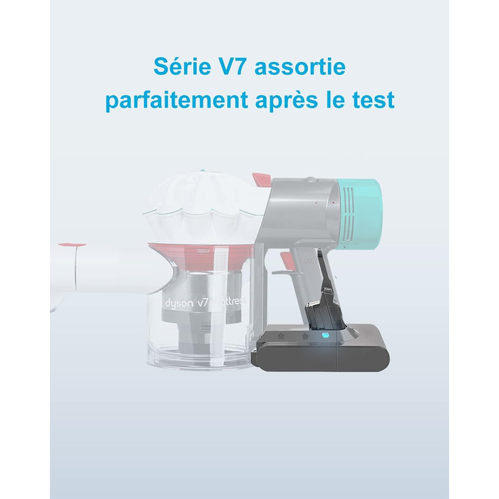 Змінна батарея DTK для Dyson V11 SV15 SV16 SV22, 25,2 В 3800 мАг (не для гвинтового кріплення)