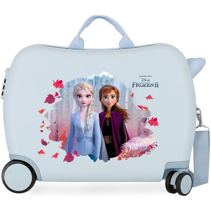 Дитяча валіза Disney Frozen In The Woods, синя, 50x39x20 см, ABS, 34 л, 2,1 кг, комбінована застібка