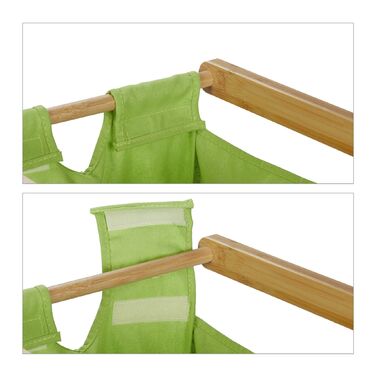 Кошик для білизни Relaxdays з бамбукової полиці