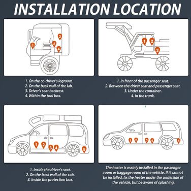 Дизельний повітряний опалювач Triclicks 12V 5KW для авто, RV, вантажівки, кемпера з LCD-дисплеєм та пультом керування (червоний + чорний)
