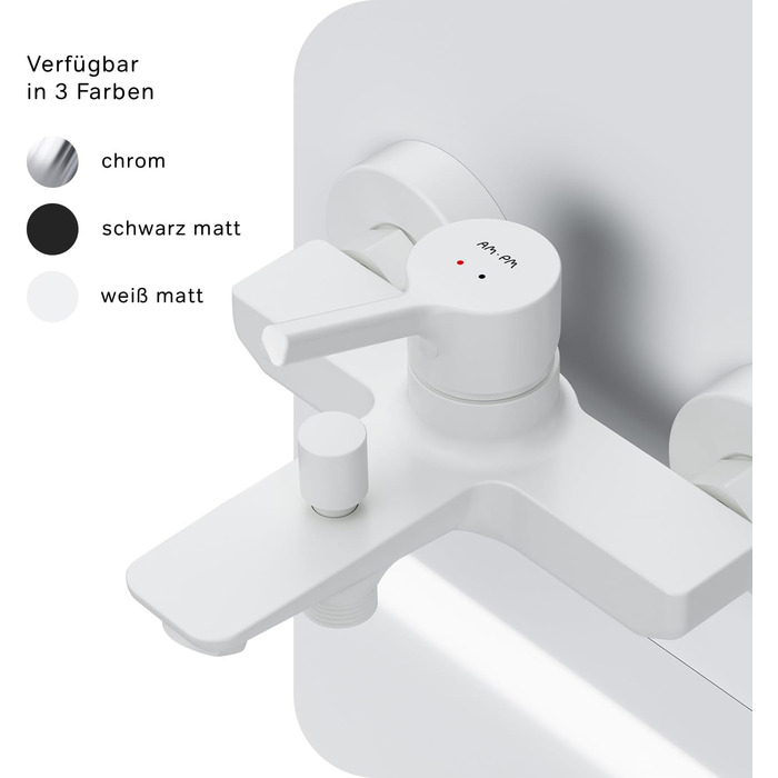 Змішувач для ванни AM.PM X-Joy чорного матового кольору з виливом, одноручний, для ванни та душу, FXA10022