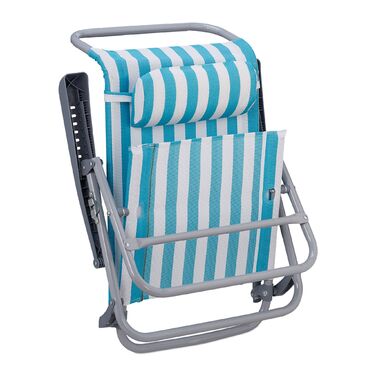 Розкладний шезлонг Relaxdays з подушкою для шиї