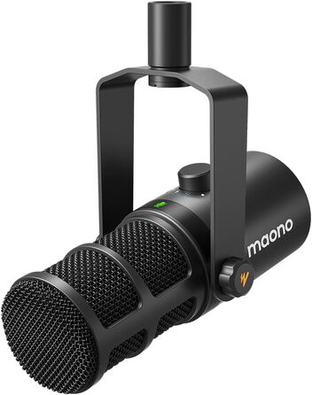 Динамічний мікрофон MAONO PD400X USB/XLR для подкастів, студії, стрімінгу, з регуляторами гучності, еквалайзером, функцією Tap-to-Mute та професійним софтом