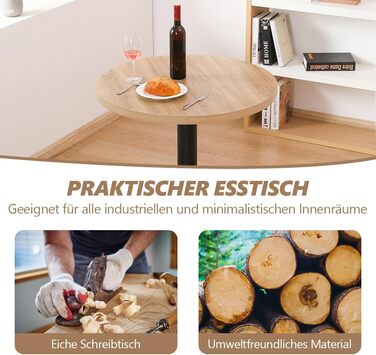 Кухонний стіл Mingone 80x80 см з дерев'яною стільницею та металевими ніжками. Квадратний стіл з колекції для вітальні, балкону або їдальні. З колекції Mingone, колір дуб.