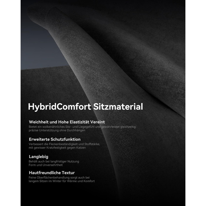 Ігровий крісло AutoFull C3: ергономічне, з 2D підлокітниками, підставкою для ніг, подушками для голови та попереку | Макс. вага 150 кг | Чорний зразок тканини