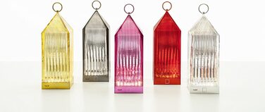 Декоративна настільна лампа Kartell Lantern Wisteria рожевого кольору