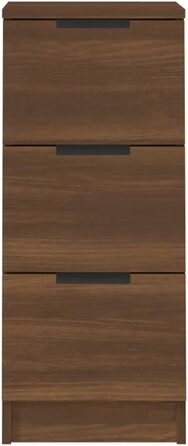 Комод сервант Credenza 30x30x70см інженерне дерево (коричневий дуб)