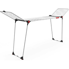 Сушарка для білизни Vileda Aluminium Infinity Flex XXL, телескопічні стійки, біла, готова до використання