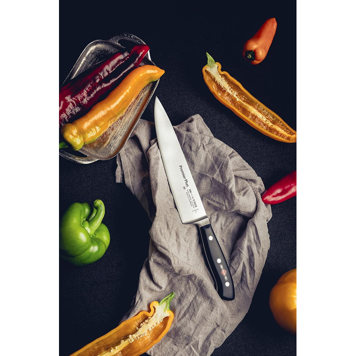 Ніж кухарський F. DICK Premier Plus (23 см), нержавіюча сталь X50CrMoV15, твердість 56 HRC