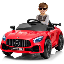 Дитячий електромобіль Mercedes GTR Mini з акумулятором 12V, червоний