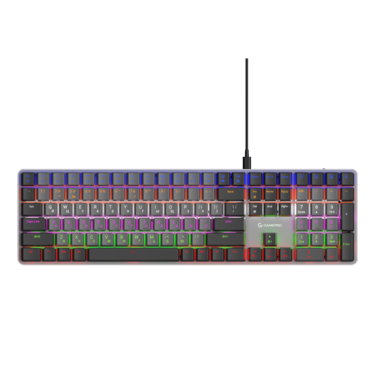 Дротова механічна клавіатура GamePro MK145R Red Switch Low Profile Dark Gray