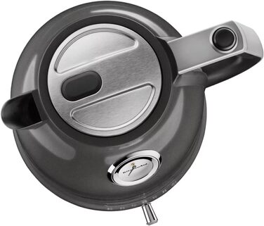 Електричний чайник KitchenAid з регулюванням температури 50-100°C, 1.5L, нержавіюча сталь, Empire, з індикатором рівня води та фільтром від накипу