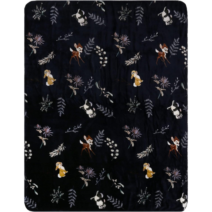 Ковдра Thumper Disney Disney Navy Blue/Sherpa 120x150 см, Oeko-TEX