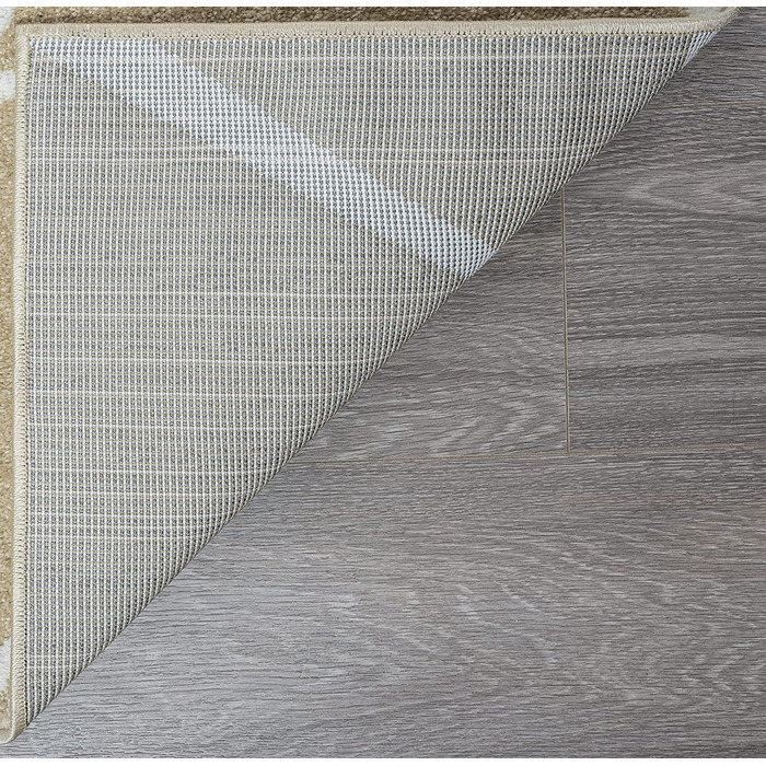 Килим для дому ‎The carpet з геометричним візерунком 120х170 см сіро-білий