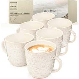 розмір: набір з 6 чашок для кави