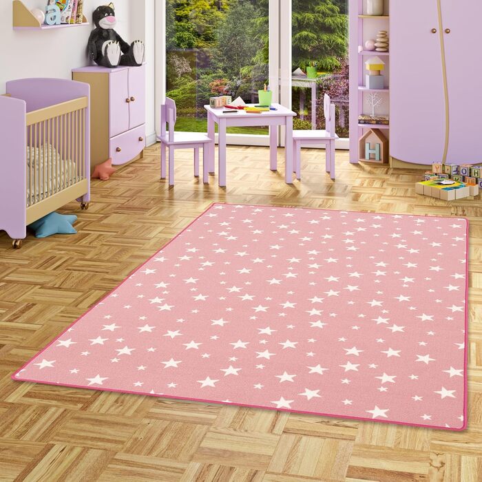 Дитячий ігровий килимок Snapstyle Stars Pink, 24 розміри (133x133 см)