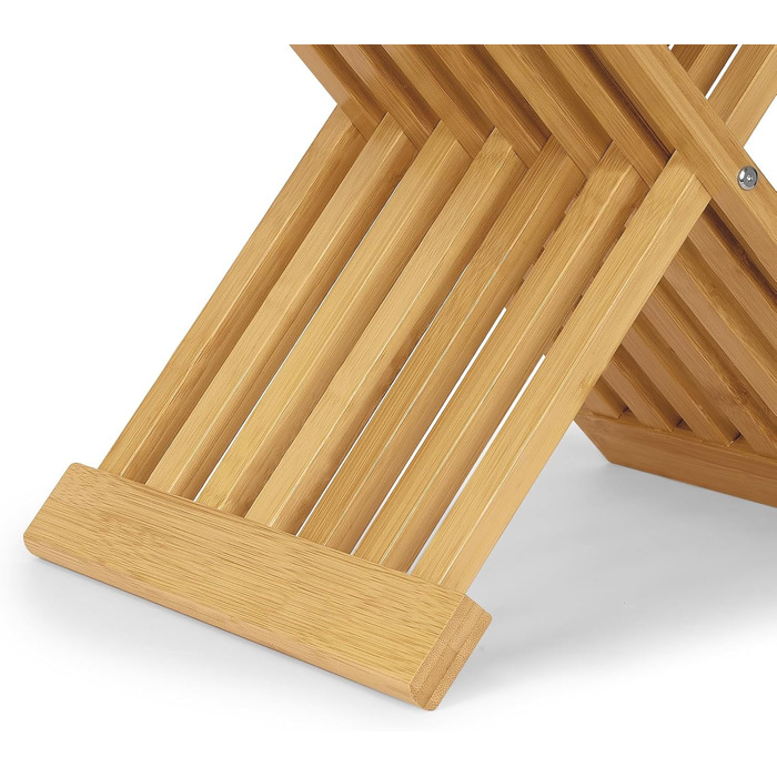 Складаний табурет для сауни та душу WILLOWYBE – водонепроникна бамбукова лавка, багатофункціональний стілець для ванної кімнати та парної, натуральний колір