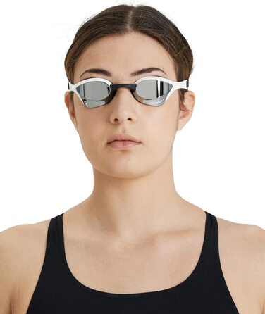 Арена унісекс-плавальні окуляри для дорослих Cobra ULTRA SWIPE MR сріблясто-білого кольору, 1 одномісний