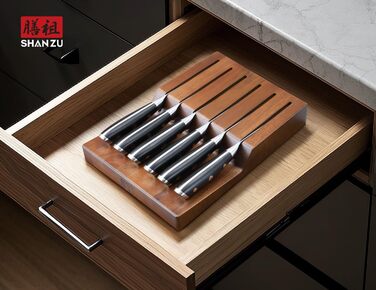 Японський кухонний ніж SHAN ZU 15 см з дамаської сталі, серія PRO (ніж для стейку з бруском)