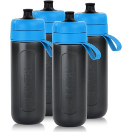 Фільтр для води Brita Water Filter Bottle fill&go Active Blue - спортивна пляшка для води з пластику, що не містить бісфенолу А (упаковка з 4 шт. )