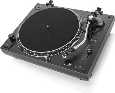 DJ-програвач Dual DTJ 301.1 USB, 33/45 об/хв, пітч-контроль, магнітна голівка, підсвітка голки, чорний