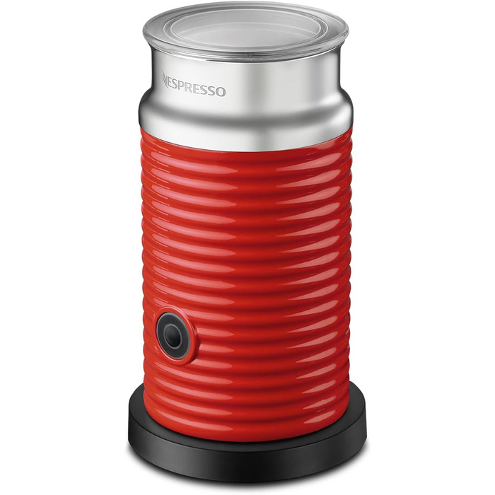 Електричний спінювач молока Nespresso Aeroccino3, білий (червоний)