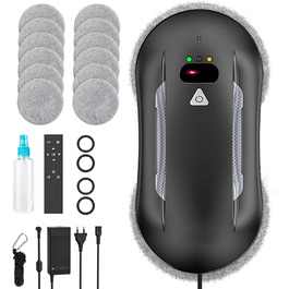 Робот для миття вікон Oamger 5600Pa з подвійним розпиленням, пультом керування та системою розумної навігації | Для внутрішніх та зовнішніх вікон