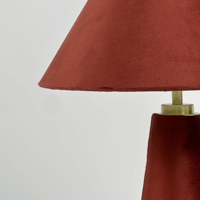 Лампа настільна Relaxdays з абажуром з оксамиту