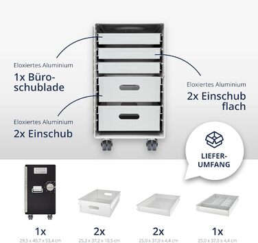 Мобільний роликовий контейнер для документів, металевий шафка з висувними ящиками, чорний, для офісу та кухні, 53,5 x 29,5 x 40,7 см