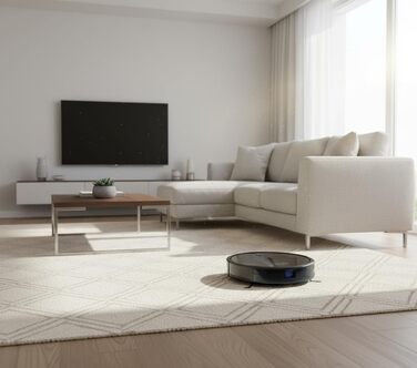 Робот-пилосос eufy RoboVac 11S (Slim) з автоматичною станцією самостійного очищення, ультратонкий (7,3 см), для прибирання килимів, з висувними бічними щітками для кутів, точковою лазерною та інфрачервоною навігацією