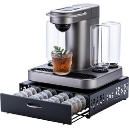 Стійка для капсул Bartesian: органайзер для коктейльних капсул, стильний дизайн для барної техніки, чорний метал (ємність 40 капсул)