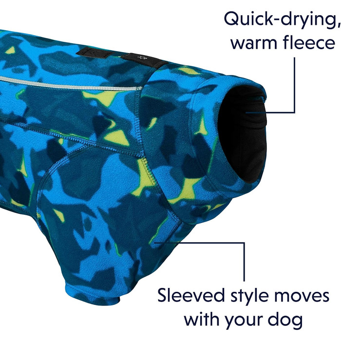 Куртка для зміни клімату з рюшами, тепла і універсальна куртка для собак з поліефірними рукавами для ясної і холодної погоди, X-Small (Glacier, XXS)