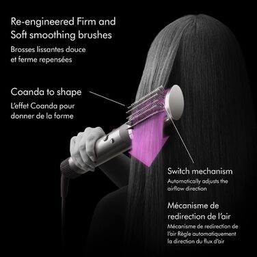 Стайлер Dyson Airwrap Complete для всіх типів волосся, фуксія, звичайний розмір, 310731-01