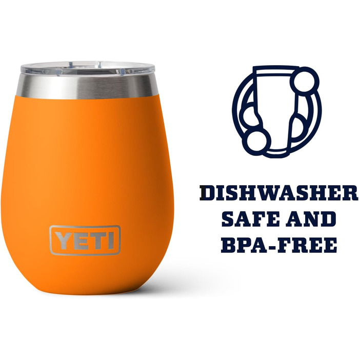 Термокружка YETI Rambler з нержавіючої сталі, вакуумна ізоляція, кришка MagSlider, 296 мл (King Crab)