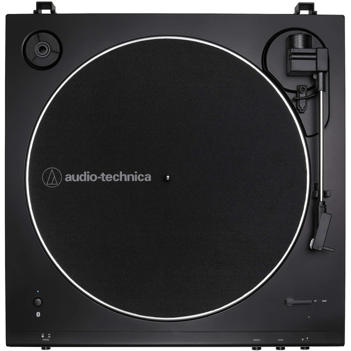 Програвач вінілу Audio-Technica LP60XBTBK з Bluetooth, повністю автоматичний, ремінний привід, стерео, чорний