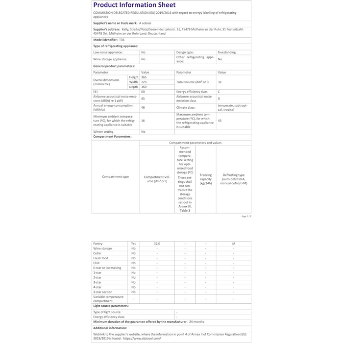Автомобільний компресорний холодильник AAOBOSI 50л з Wi-Fi, 12/24V та 220V, -20°C для авто, кемпінгу, подорожей, двозонний, з регулюванням температури