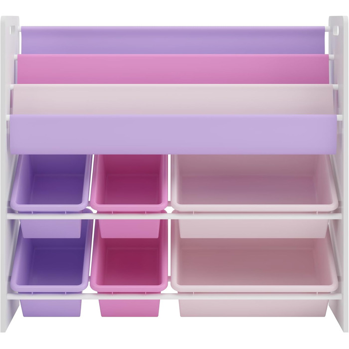 Дитяча полиця для іграшок en.casa Rødøy з 6 ящиками, 78 x 86 x 27 см, дизайн 