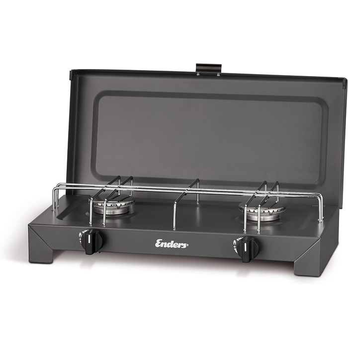 Кемпінговий газовий пальник Enders CANBERRA 2 з 2-ма конфорками з нержавіючої сталі (4,6 кВт)