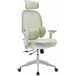 Крісло офісне MUSSO T30 ергономічне, регульоване, з підтримкою попереку та підлокітниками, поворотне, дихаюче, для офісу