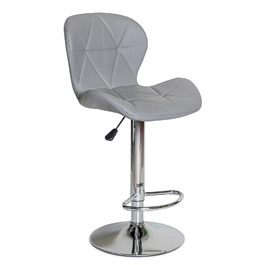 Крісло Hommex Martin Light Grey (арт. H-445 Light Grey/Сhrome base MR)