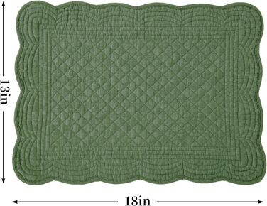 Набори підставки під тарілки MABOZOO, 6 шт., бавовна, для кухні та столу (оливковий, 1)