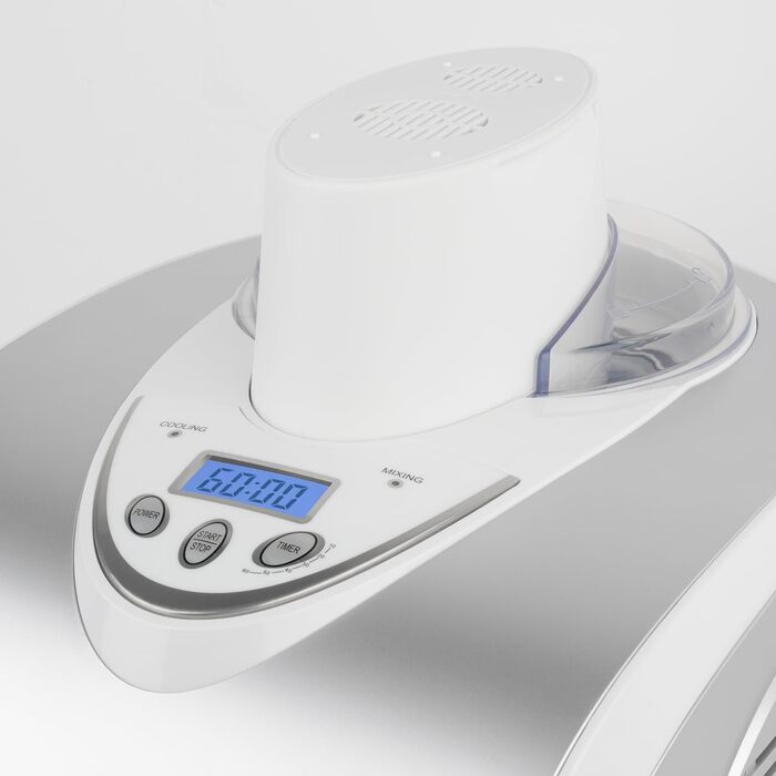 Електрична машина для приготування льоду H.Koenig HF180 - 1 л - 135 Вт - приготування морозива, сорбету та йогурту