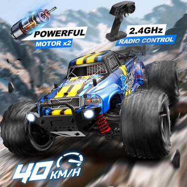 Радіокерований позашляховик Monstertruck 1:16 4WD 40 км/год для дітей та дорослих 8+