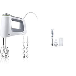 Міксер ручний Braun MultiMix 5 HM51.00WH білий, 750 Вт, 9 швидкостей, SmartMix, нержавіюча сталь